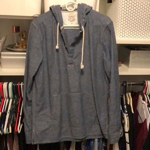 Lucky Mens Medium Chambray Pullover Longsleeve